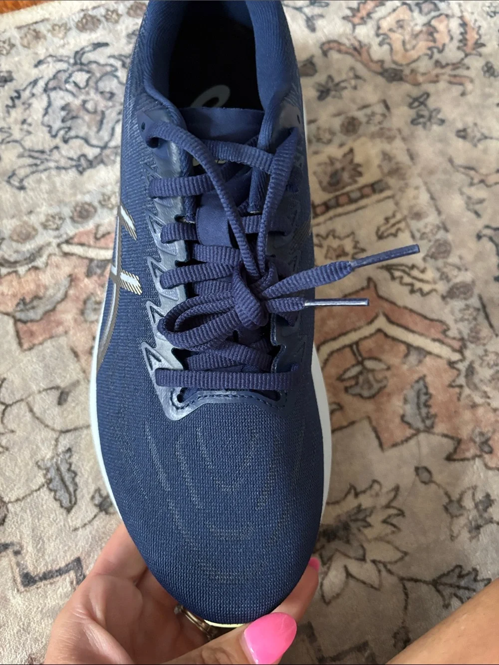 ASICS Navy Athletic Running Shoes with Gold Accents GT 2000 13 - Picture 6 of 8